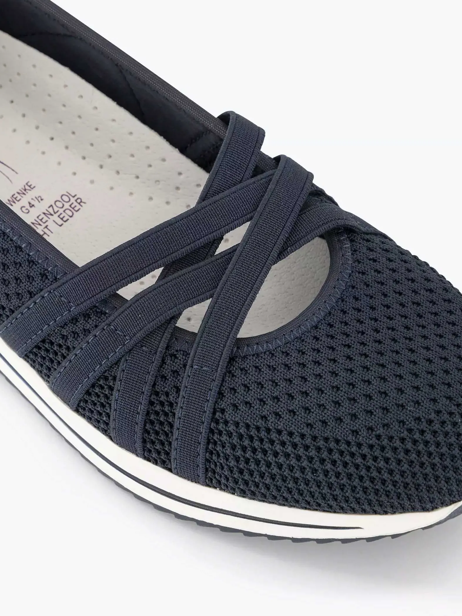 Medicus Marineblauwe Comfort Instapper-Dames Comfort Schoenen