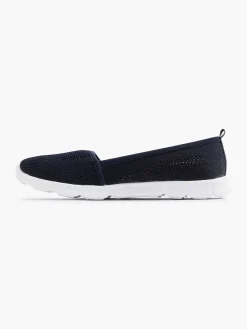 Graceland Marineblauwe Instapper Memory Foam-Dames Instappers