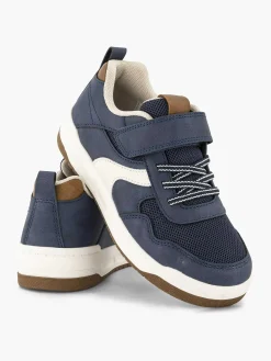 Vty Marineblauwe Velcro Sneaker-Kinderen Jongensschoenen