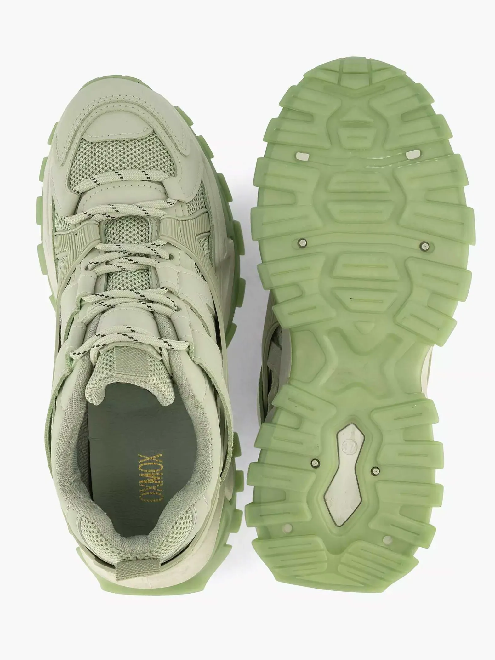 Oxmox Mintgroene Chunky Sneaker-Dames Sneakers