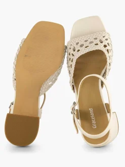 Graceland Off White Sandalette-Dames Sandalen