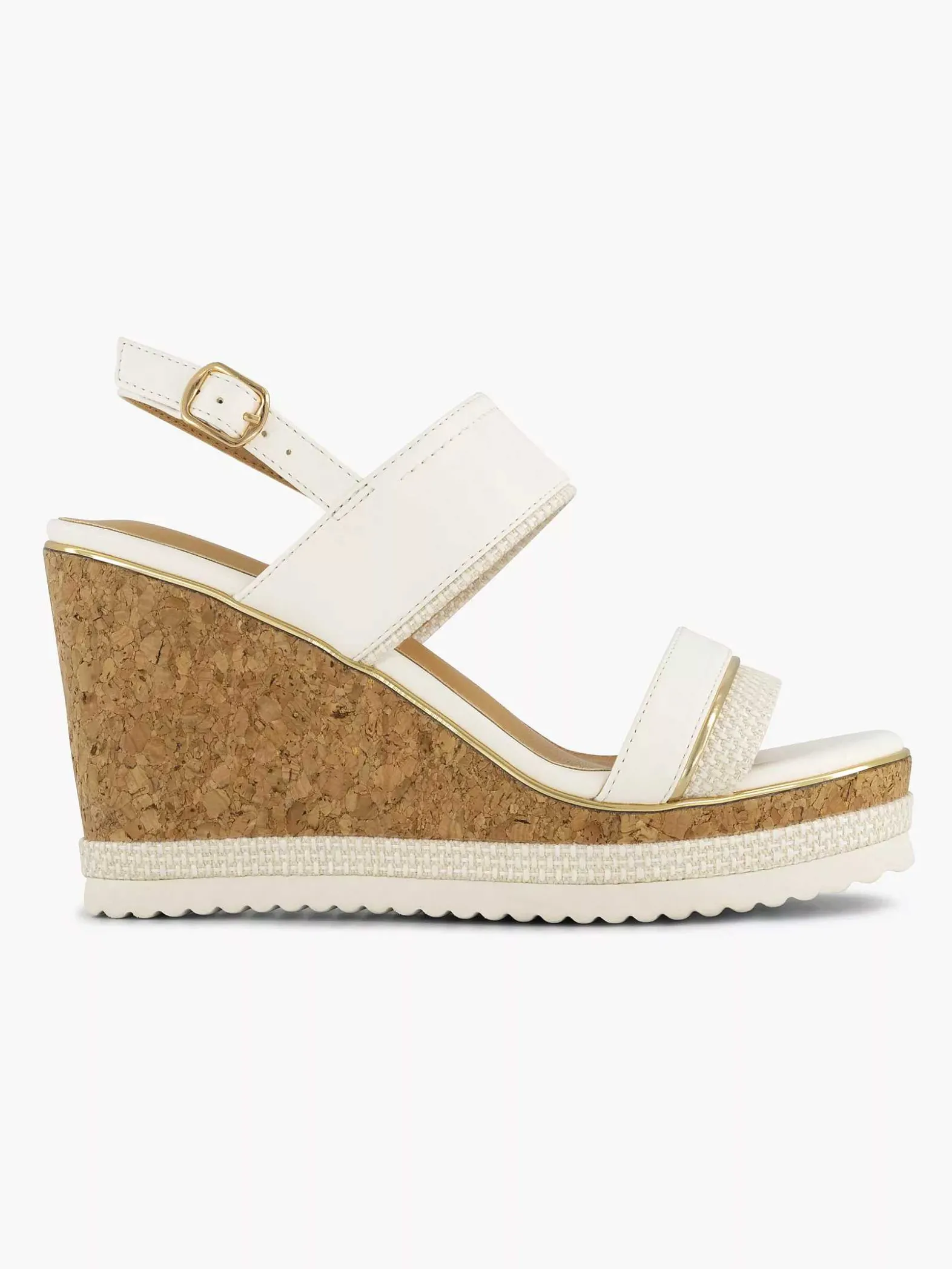 Graceland Off White Sandalette-Dames Sandalen