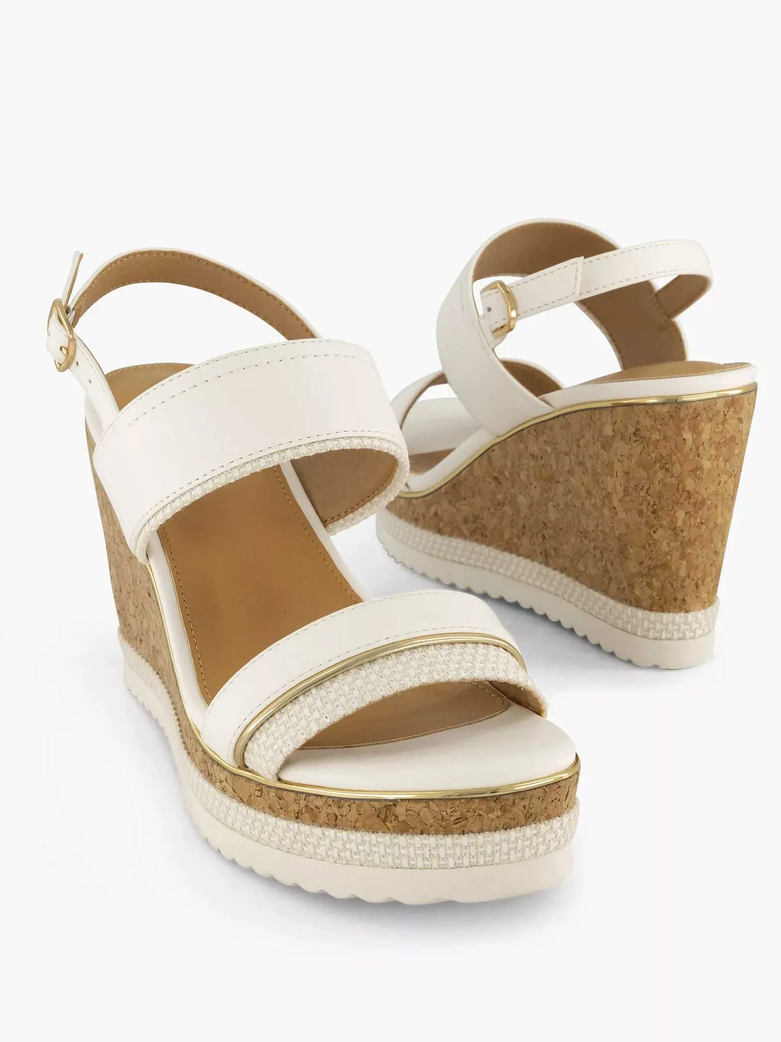Graceland Off White Sandalette-Dames Sandalen