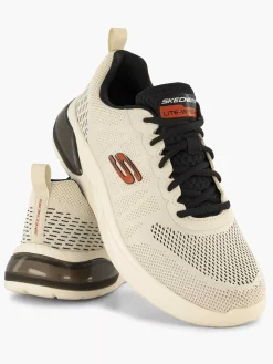 Skechers Off White Sneaker Memory Foam-Heren Sneakers
