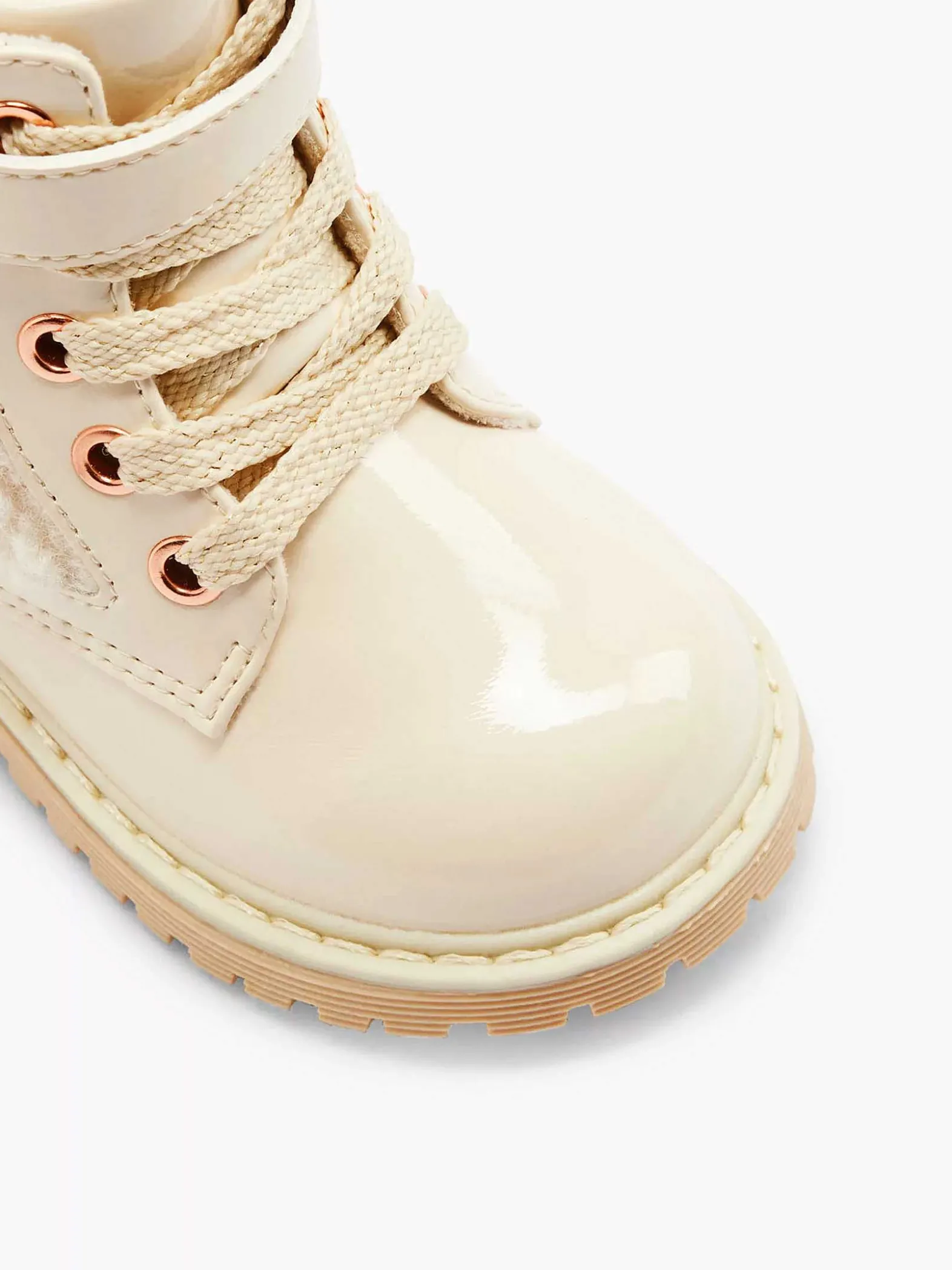 Graceland Off White Veterboot Teddy-Kinderen Jongensschoenen