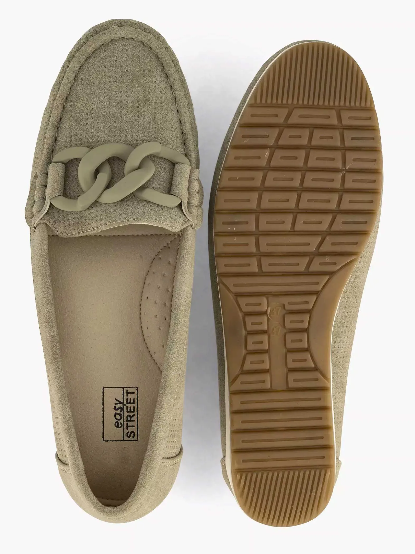 Easy Street Olijf Comfort Instapper-Dames Comfort Schoenen