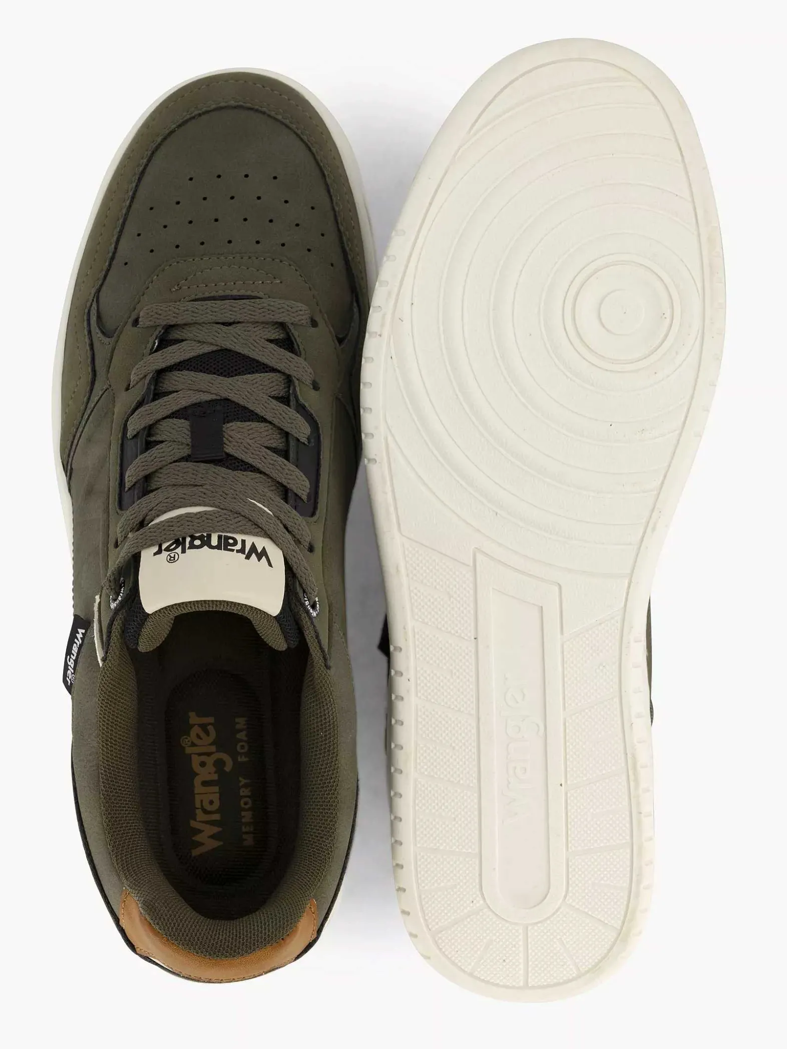 Wrangler Olijf Sneaker-Heren Sneakers