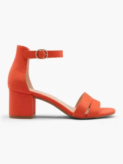 Graceland Oranje Sandalette-Dames Sandalen