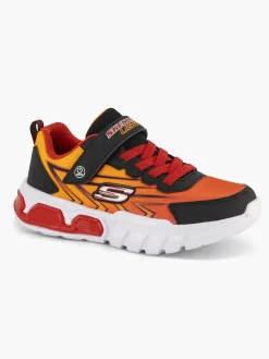 Skechers Oranje Sneaker Lichtjes-Kinderen Jongensschoenen