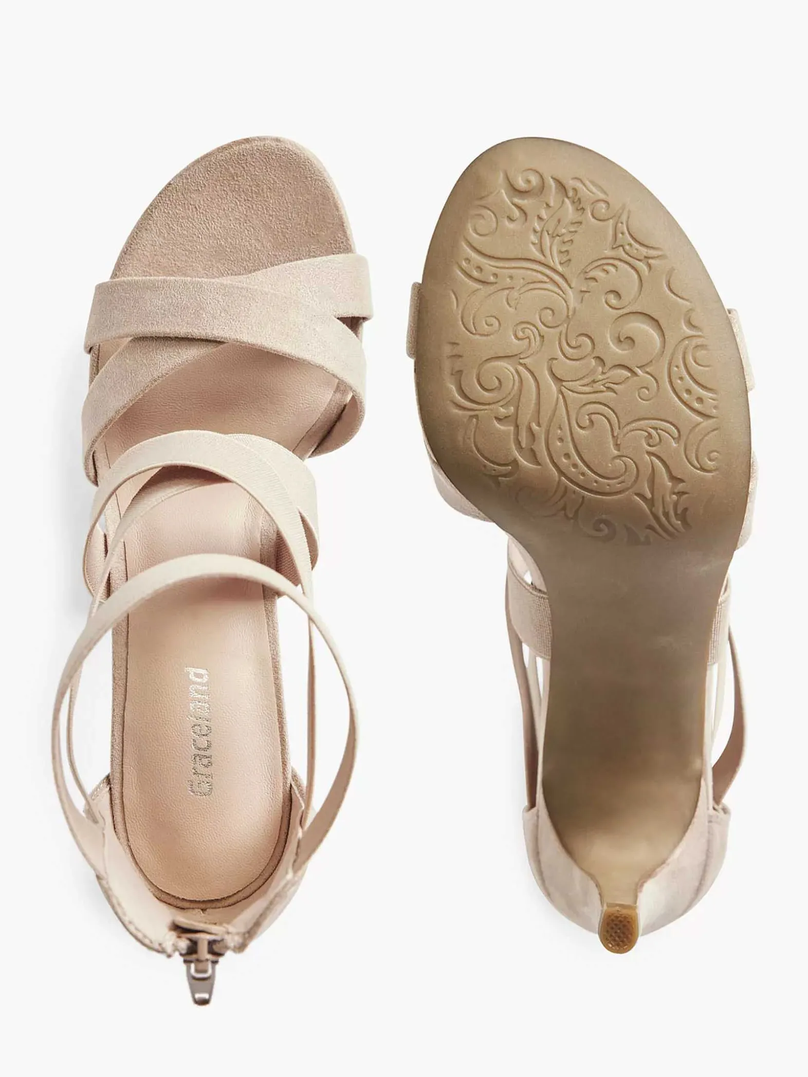 Graceland Oud Roze Sandalette-Dames Hoge Hakken