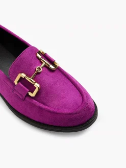 Graceland Paarse Loafer Sierketting-Dames Instappers