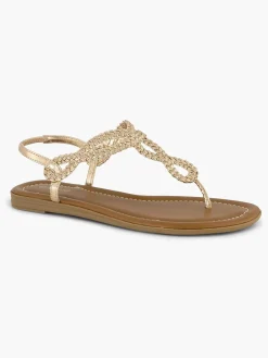 Graceland Rosegouden Sandaal-Dames Sandalen