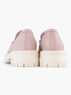 Oxmox Roze Chunky Loafer Sierketting-Dames Instappers