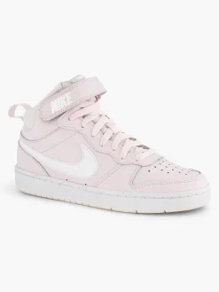 Nike Roze Court Borough Mid-Kinderen Jongensschoenen