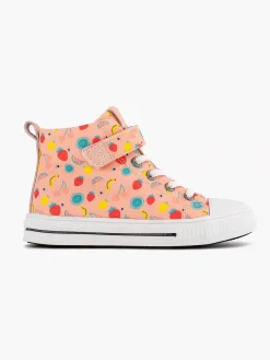 Graceland Roze Hoge Canvas Sneaker Fruit-Kinderen Jongensschoenen