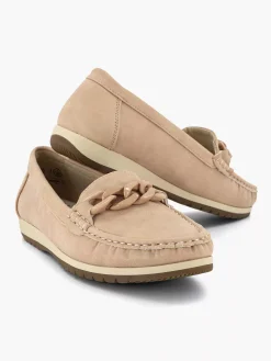 Easy Street Roze Instapper Sierketting-Dames Comfort Schoenen