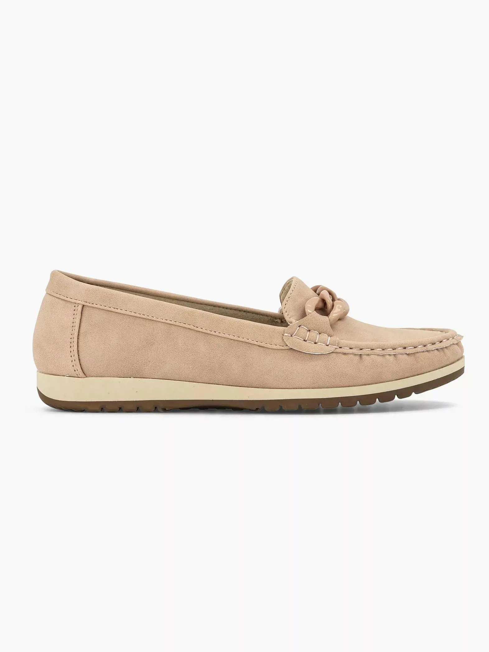 Easy Street Roze Instapper Sierketting-Dames Comfort Schoenen