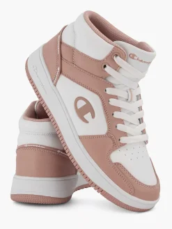 Champion Roze Rebound 2.0 Mid-Dames Sneakers