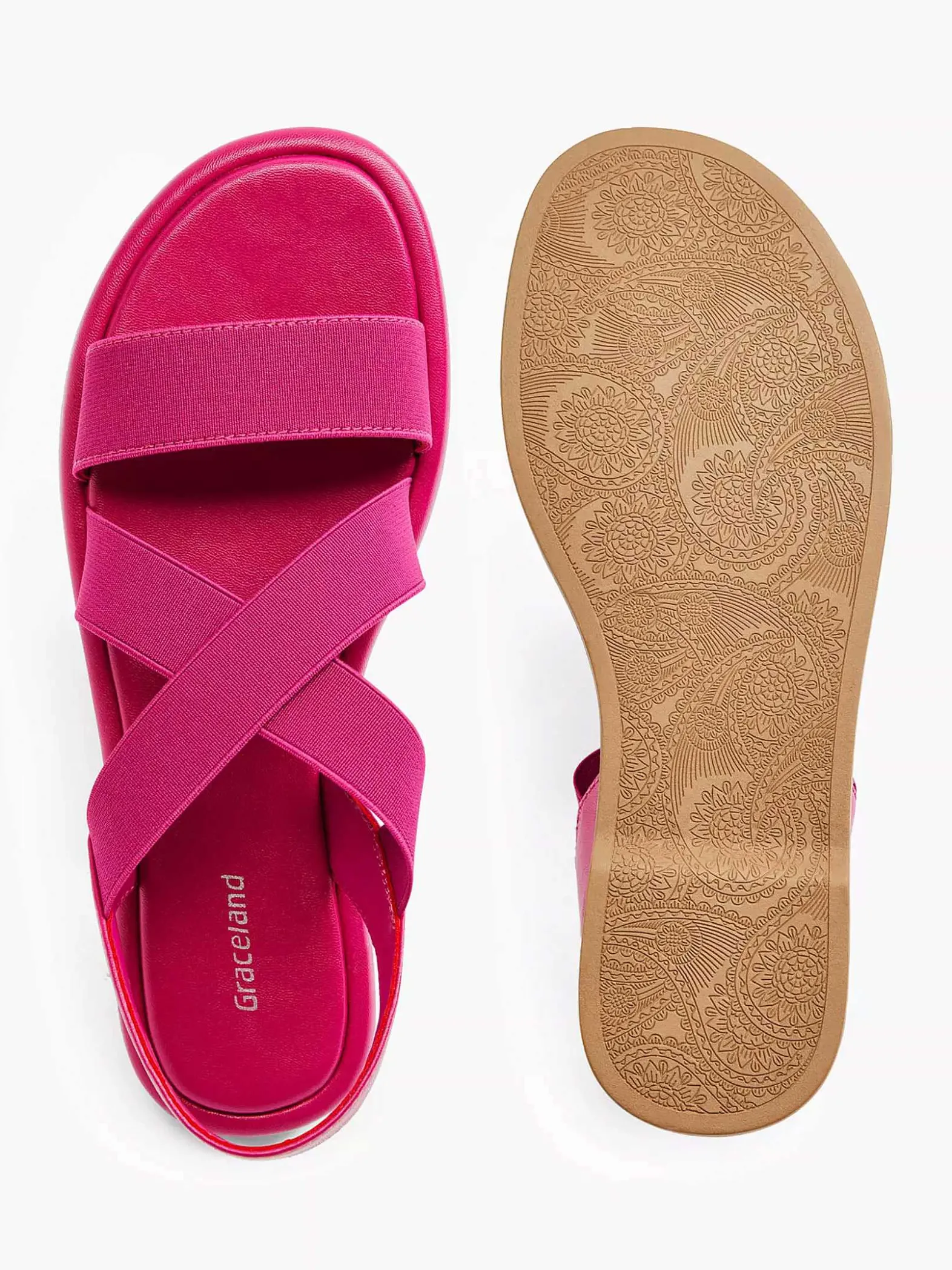Graceland Roze Sandaal-Dames Sandalen