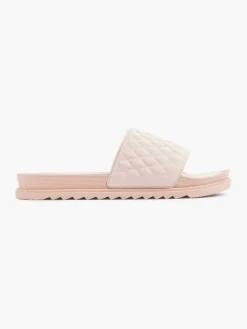 Oxmox Roze Slipper Doorgestikt-Dames Slippers