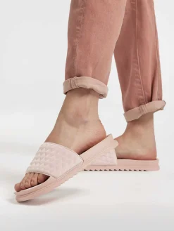 Oxmox Roze Slipper Doorgestikt-Dames Slippers