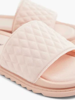 Oxmox Roze Slipper Doorgestikt-Dames Slippers