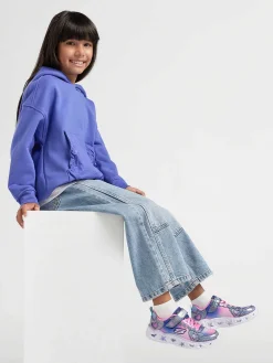 Skechers Roze Sneaker Lichtjes-Kinderen Babyschoenen