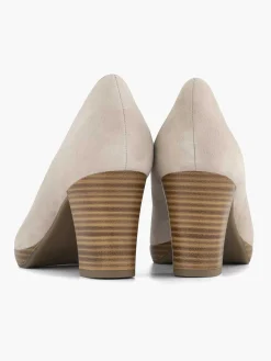 Medicus Taupe Beige Comfort Pump-Dames Comfort Schoenen