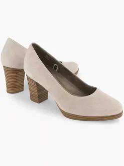 Medicus Taupe Beige Comfort Pump-Dames Comfort Schoenen