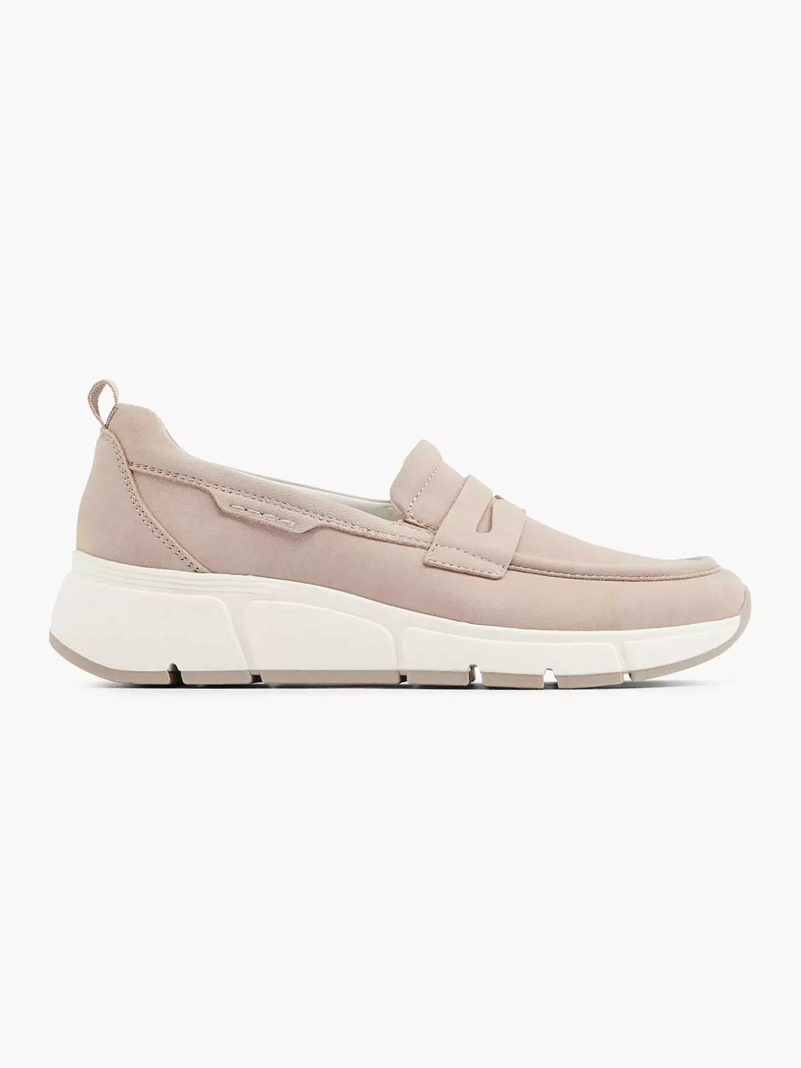 Medicus Taupe Leren Comfort Instapper-Dames Comfort Schoenen