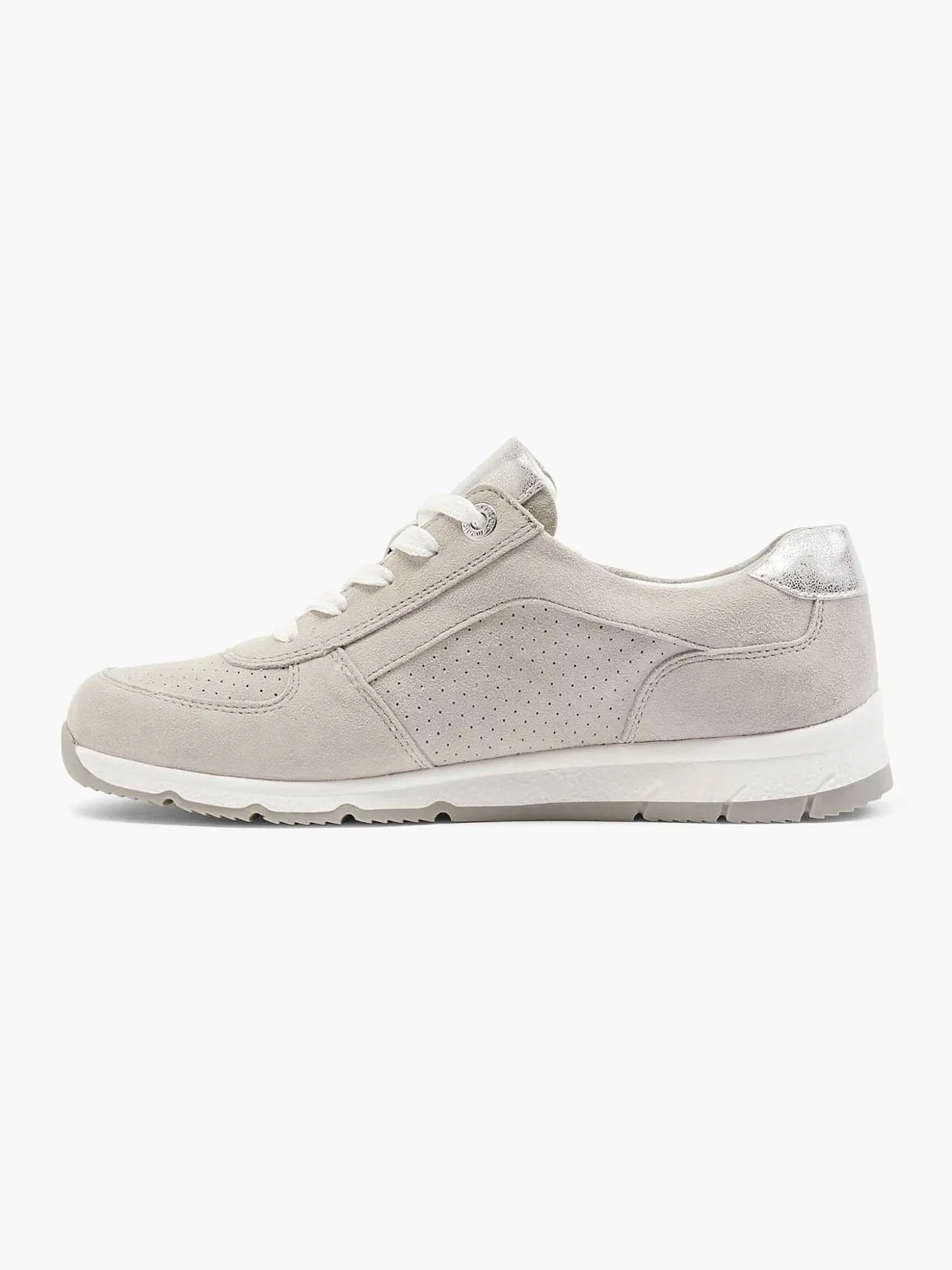 Medicus Taupe Leren Sneaker-Dames Comfort Schoenen