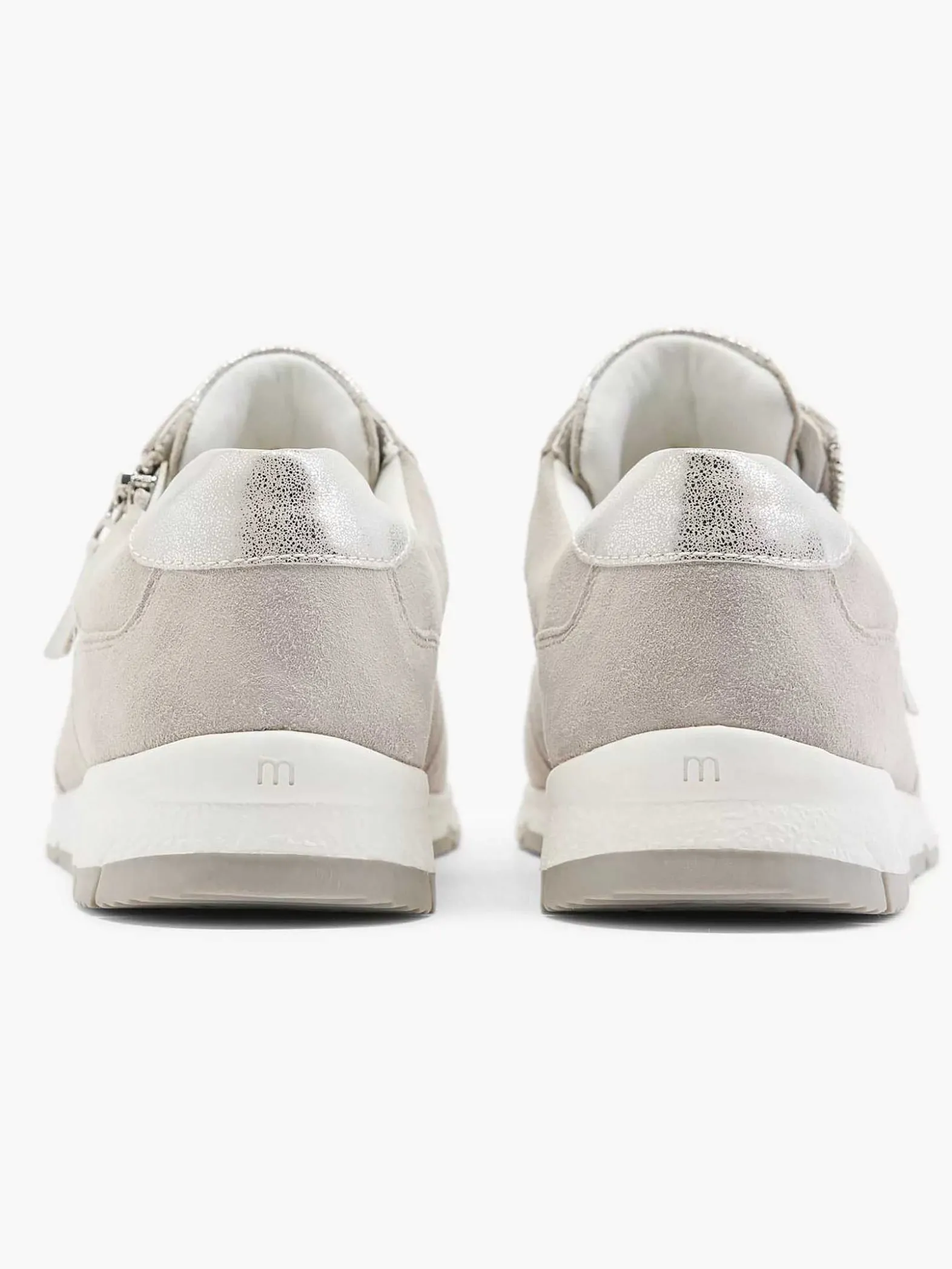 Medicus Taupe Leren Sneaker-Dames Comfort Schoenen