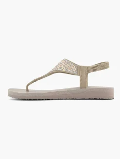 Skechers Taupe Sandaal-Dames Sandalen