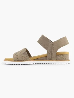 Skechers Taupe Sandaal-Dames Sandalen