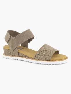 Skechers Taupe Sandaal-Dames Sandalen