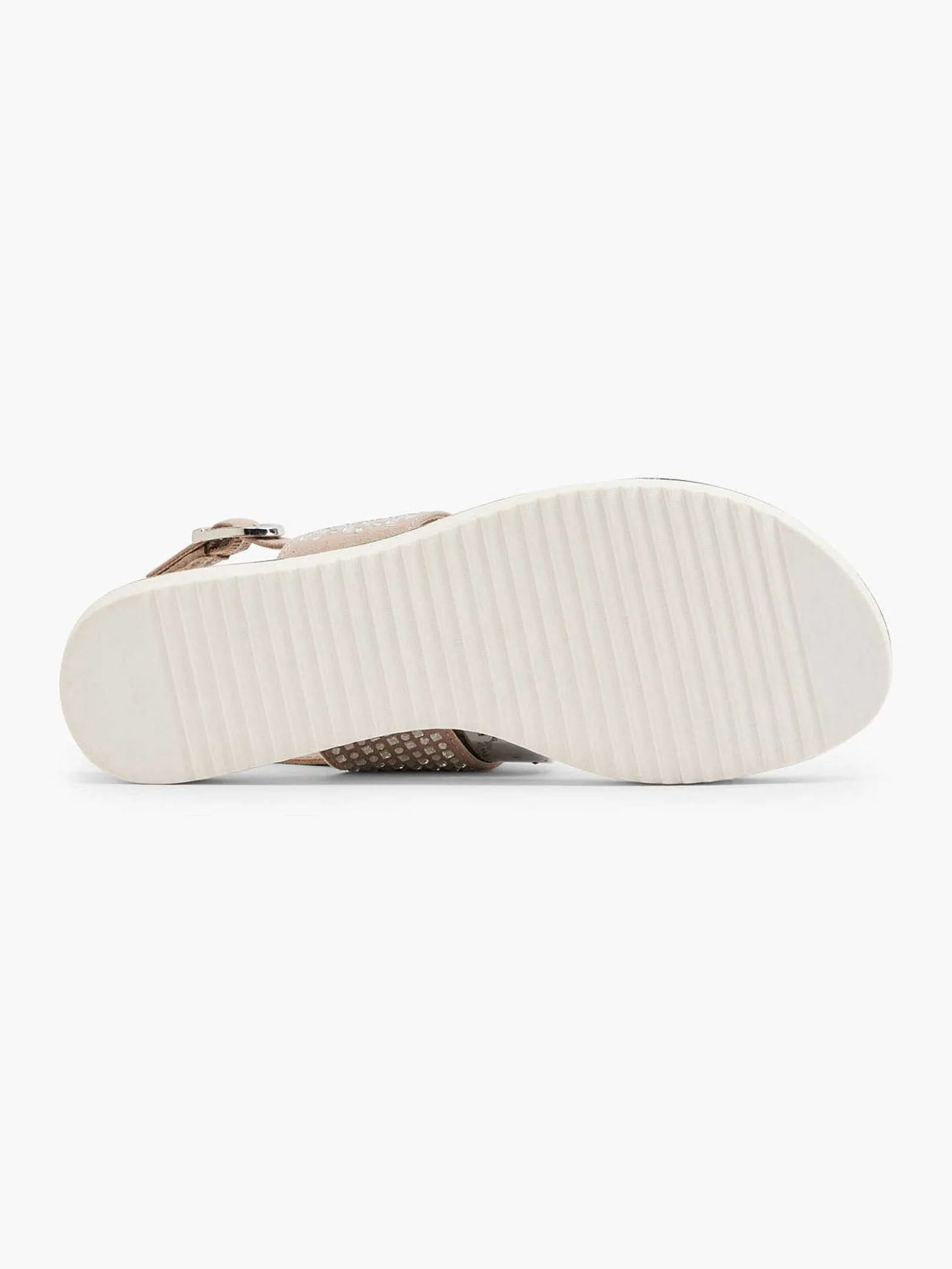 Graceland Taupe Sandaal Sierketting-Dames Sandalen
