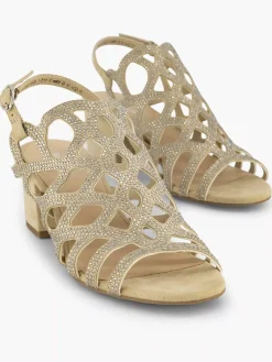 Graceland Taupe Sandalette-Dames Sandalen