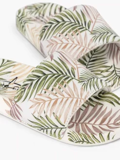 Blue Fin Wit/ Groene Slipper Bladeren-Kinderen Jongensschoenen