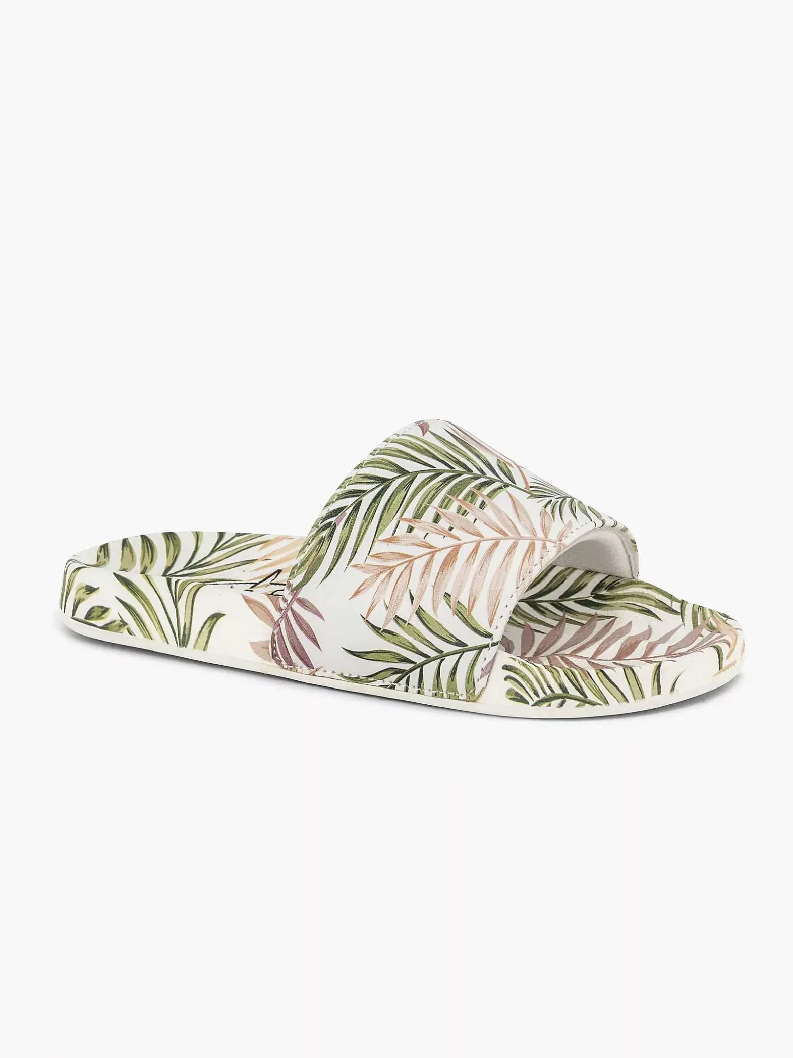 Blue Fin Wit/ Groene Slipper Bladeren-Kinderen Jongensschoenen