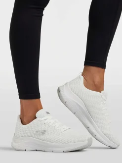 Skechers Witte Arch Comfort - Natural Flutter-Dames Sneakers