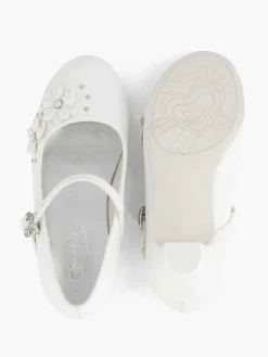 Cupcake Couture Witte Ballerina Bloemetjes-Kinderen Jongensschoenen