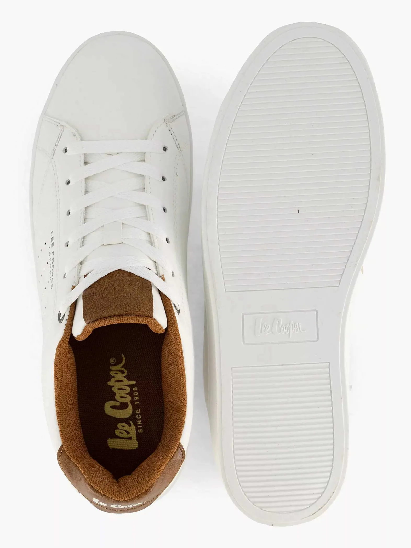 Lee Cooper Witte Bolton Men Low-Heren Sneakers