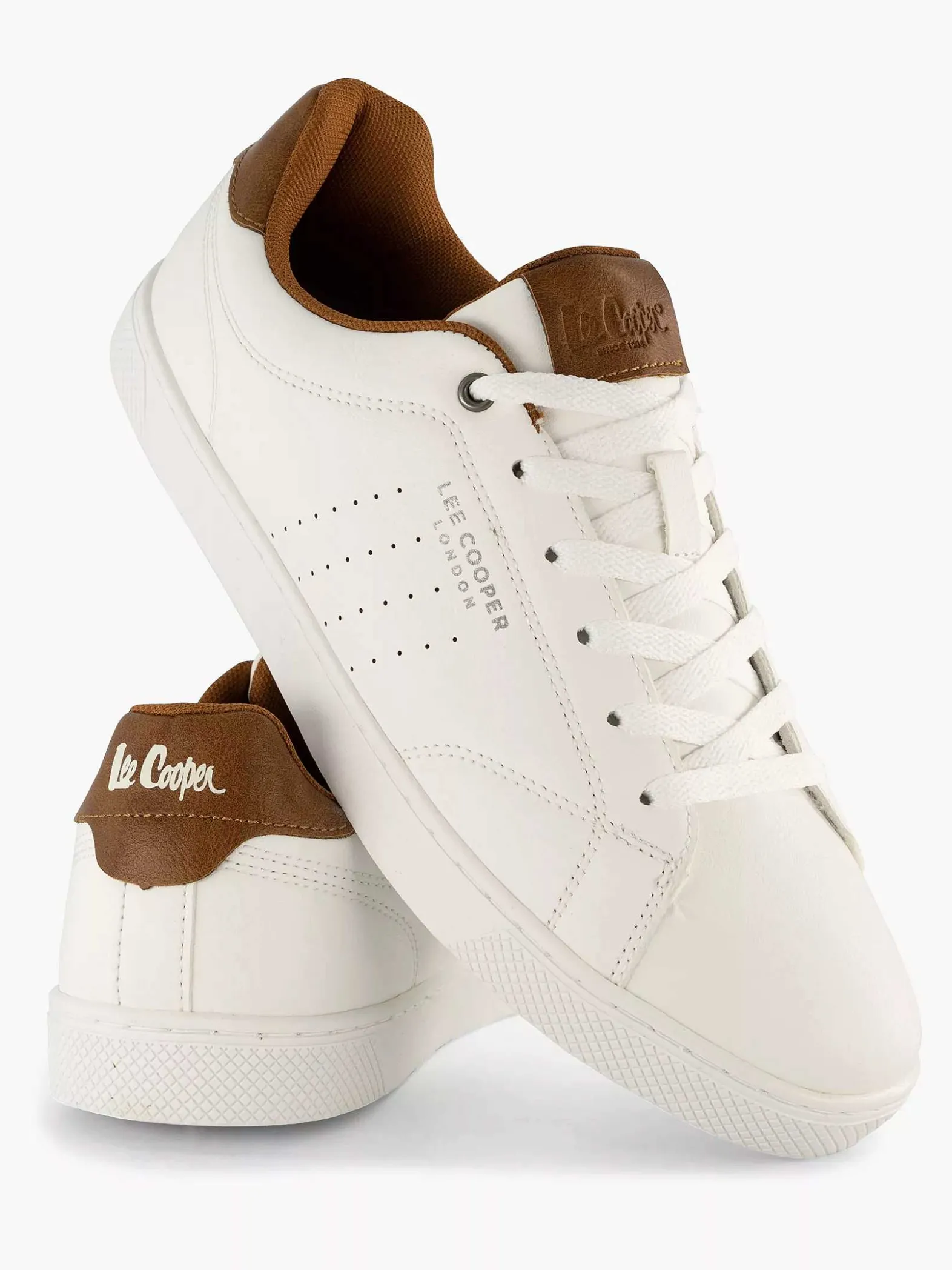 Lee Cooper Witte Bolton Men Low-Heren Sneakers