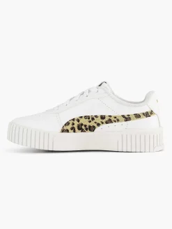 Puma Witte Carina 2.0 Animal Update Ps-Kinderen Jongensschoenen