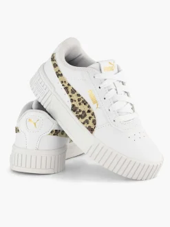 Puma Witte Carina 2.0 Animal Update Ps-Kinderen Jongensschoenen