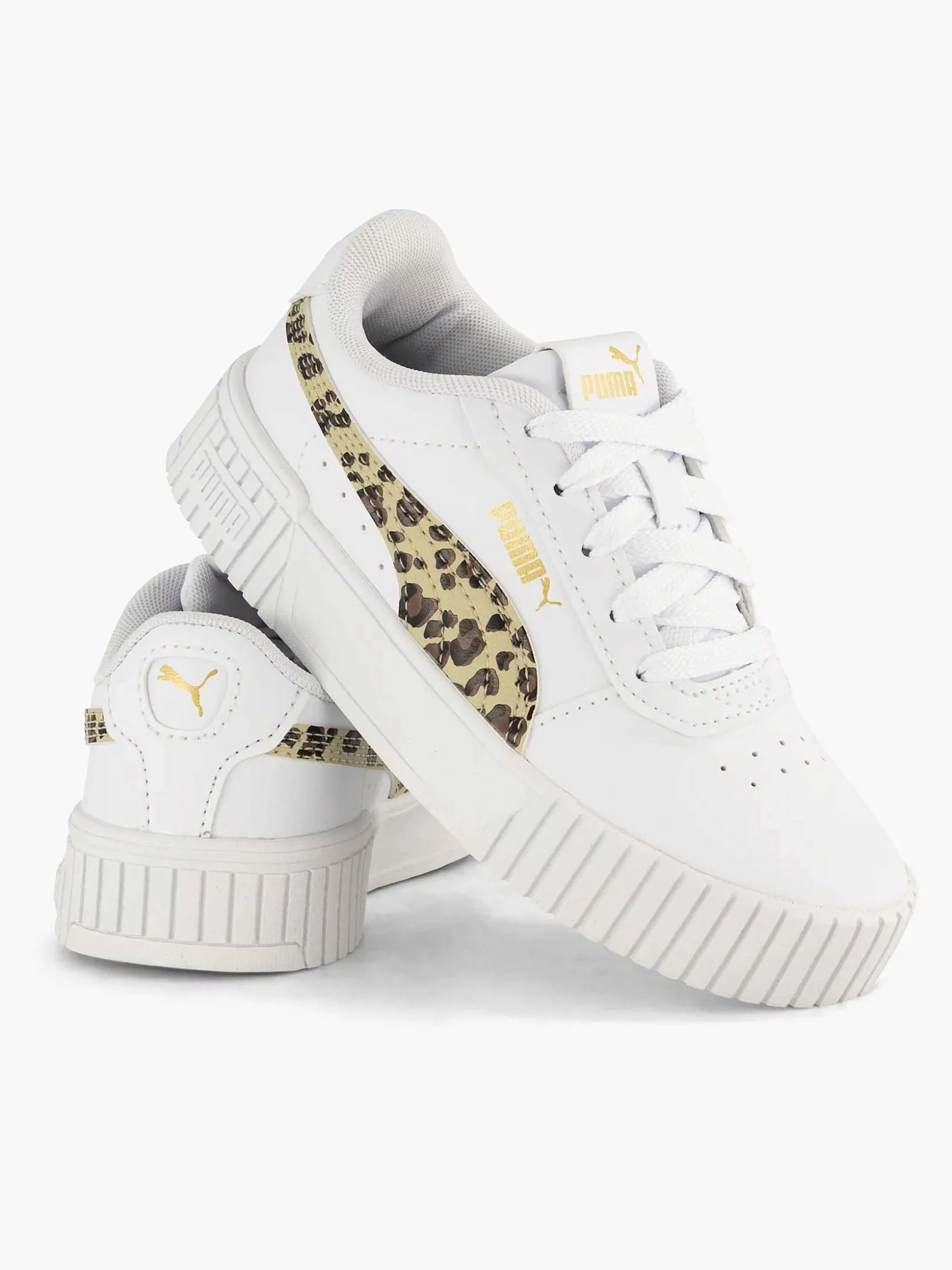 Puma Witte Carina 2.0 Animal Update Ps-Kinderen Jongensschoenen