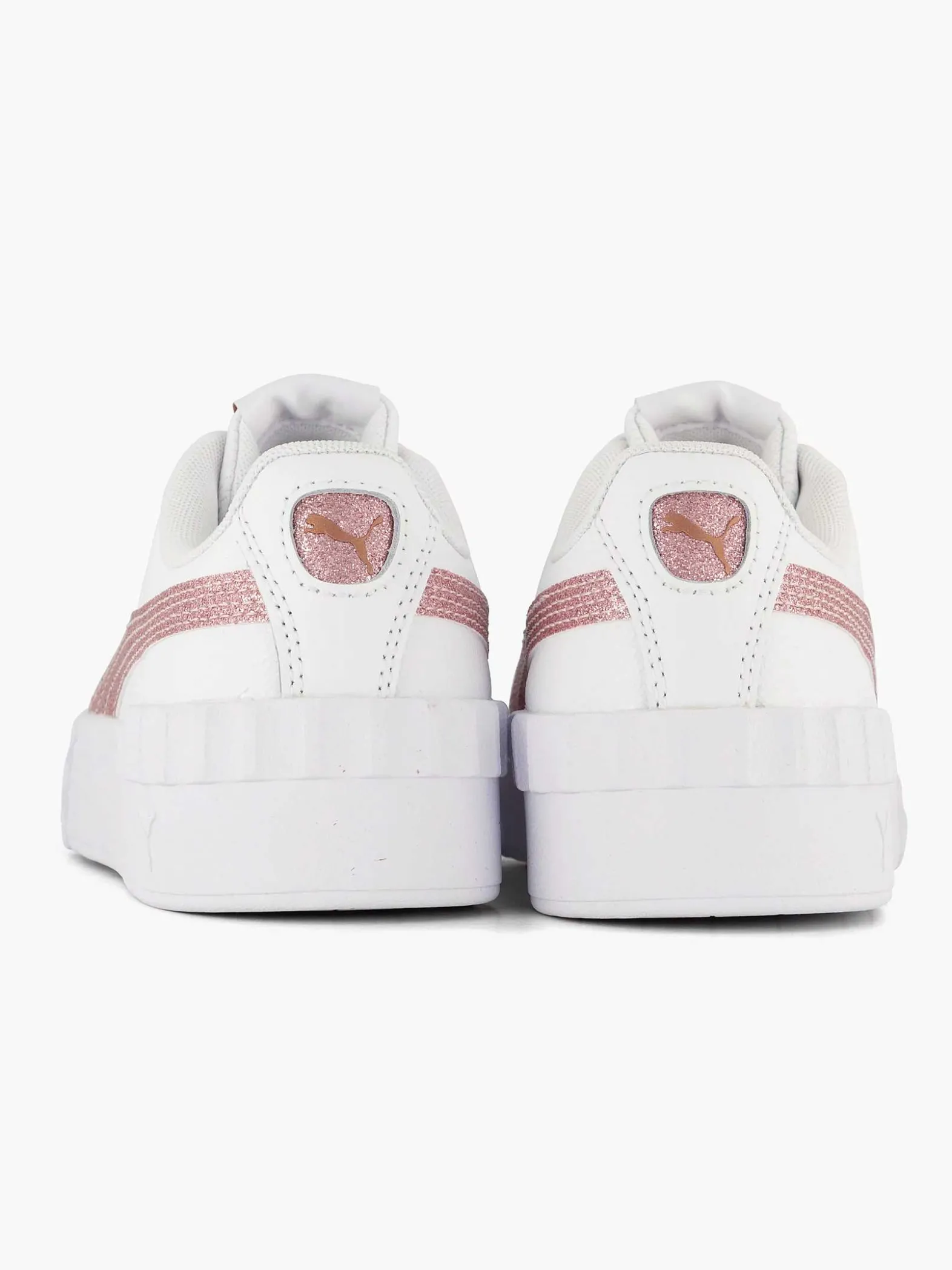 Puma Witte Carina Lift Glitz Jr-Kinderen Jongensschoenen