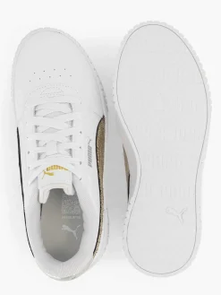 Puma Witte Carina 2.0 Metallic Shine-Dames Sneakers