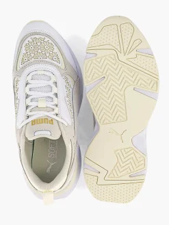 Puma Witte Cassia Laser Cut-Dames Sneakers