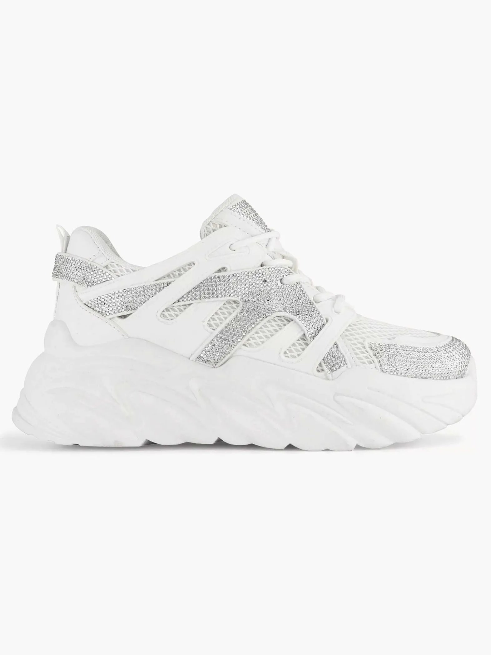 Oxmox Witte Chunky Sneaker-Dames Sneakers